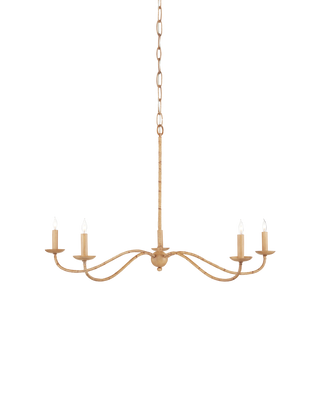 Saxon Small Tan Chandelier