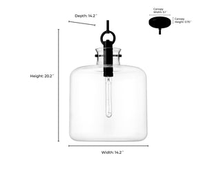 Hayloft 1-Light Pendant light Brushed Nickel