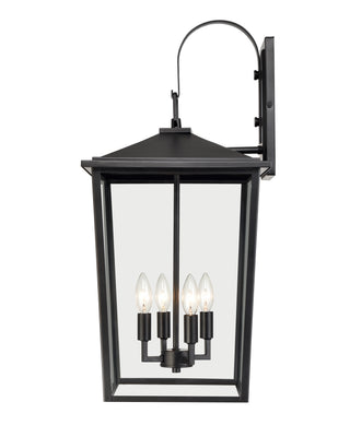 Fetterton 4-Light Outdoor Wall Sconce Powder Coated Black
