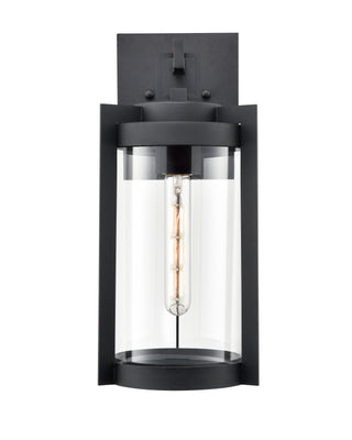Ellway 1-Light Outdoor Wall Sconce Textured Black