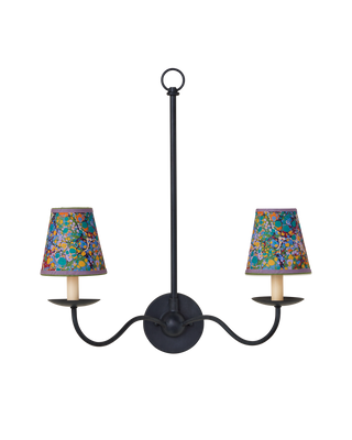 Marble Multi-Color Paper Tapered Chandelier Shade