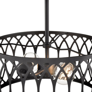 Arelyn 13" Wide 2-Light Pendant - Matte Black