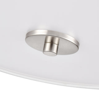 Guyten 13" Wide 2-Light Flushmount - Brushed Nickel