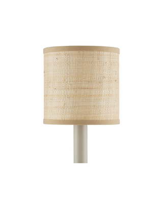 Natural Grasscloth Drum Chandelier Shade