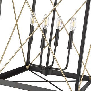 Terni 4-Light Pendant light Matte Black / Painted Modern Gold
