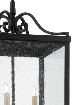 Giatti Large Black Outdoor Lantern