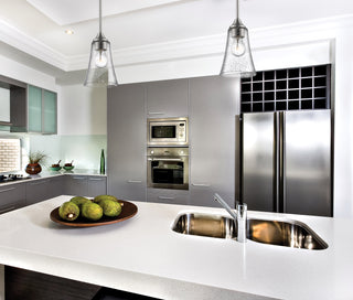 Natalie 1-Light Mini-Pendant Light Satin Nickel