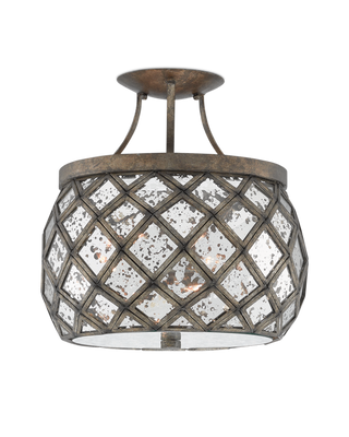 Buckminster Bronze Semi-Flush Mount