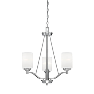 Durham 3-Light Chandelier Ceiling Light Satin Nickel