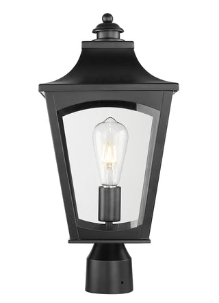 Curry 1-Light Outdoor Post Lantern Powder Coated Black