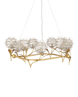 Dandelion Silver & Gold Chandelier