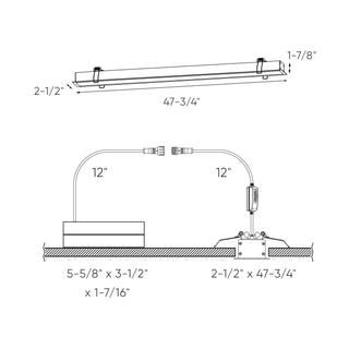 DCP Recessed linear 48" RGB + 5CCT
