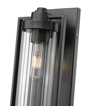 Braselton 14" High 1-Light Outdoor Wall Sconce - Powder Coated Black
