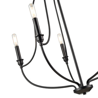Senoia 5-Light Chandelier Ceiling Light Matte Black