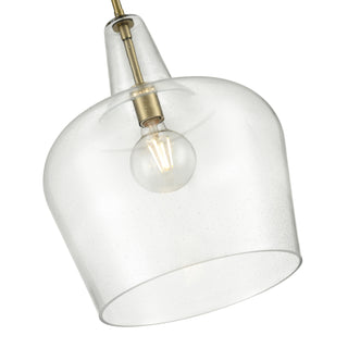 Puckette 1-Light Pendant Light Vintage Brass