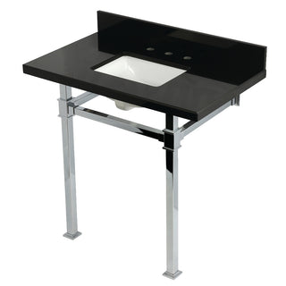 Monarch 36 Inch Console Sink in Polished Chrome