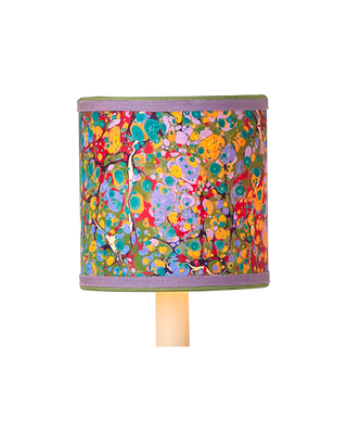 Marble Multi-Color Paper Drum Chandelier Shade