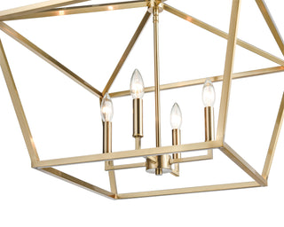 4-Light Pendant light Modern Gold