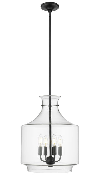 Mahannah 4-Light Pendant Light Matte Black