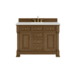 48 Inch Brookfield Freestanding Vanity in Honey Oak / Lime Delight Top