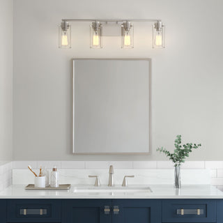 Serena 4-Light Vanity Brushed Nickel