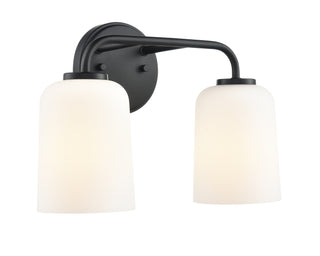 Laphia 14" Wide 2-Light Vanity - Matte Black