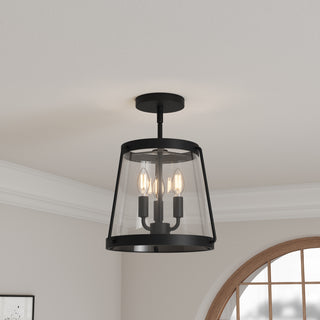 Adabella 12.25" Wide 3-Light Semi-Flush Mount