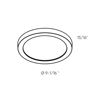 Plastic Flush Mount, 5CCT