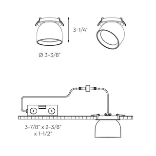 Multi CCT Round gimbal recessed light