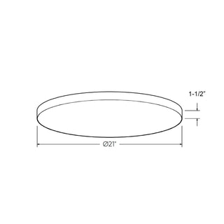 Fusion 12in Trimless flush mount, 5CCT