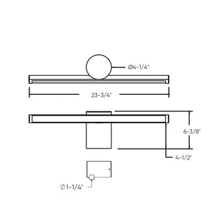 2-Tone Vanity wall sconce
