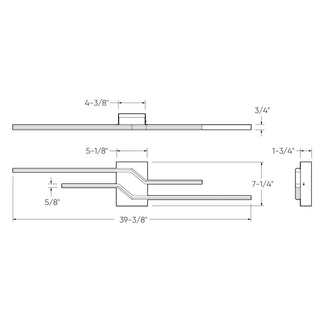 Double Line Wall Mount