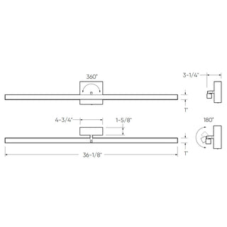 Linear Swivel Vanity Sconce