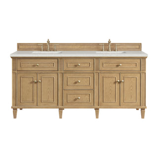 72 Inch Lorelai Freestanding Vanity in Light Natural Oak / Lime Delight Top