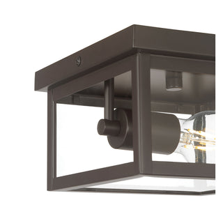 Evanton 8" Wide 1-Light Outdoor Flush Mount