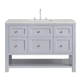 48 Inch Breckenridge Freestanding Vanity in Serenity Blue / Eternal Jasmine Pearl Top