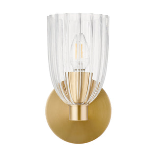 1-Light Wall Sconce in Natural Brass