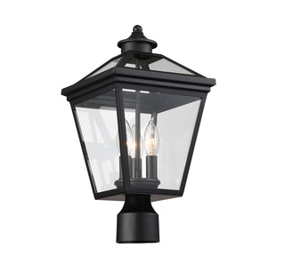 Ellijay 3-Light Outdoor Post Lantern in Black