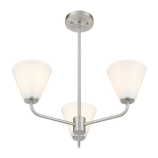 Blair 3-Light Chandelier in Satin Nickel
