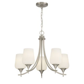 Octave 5-Light Chandelier in Satin Nickel