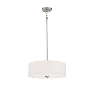3-Light Pendant in Brushed Nickel