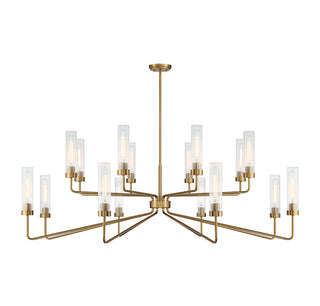 Baker 16-Light Chandelier in Warm Brass