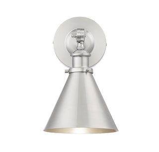 Glenn 1-Light Adjustable Wall Sconce in Satin Nickel