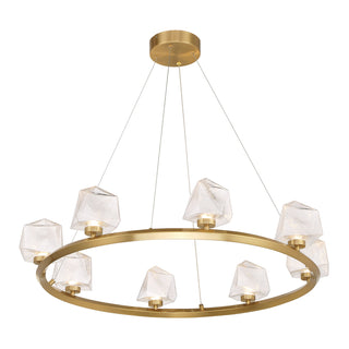 Castello 8-Light Chandelier in Warm Brass