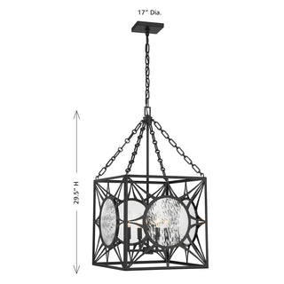 Balfour 4-Light Pendant in Matte Black