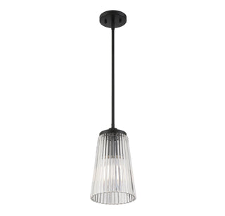 Chantilly 1-Light Pendant in Matte Black