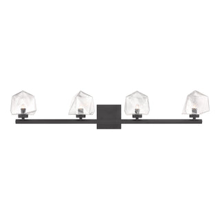 Castello 4-Light Bathroom Vanity Light in Matte Black