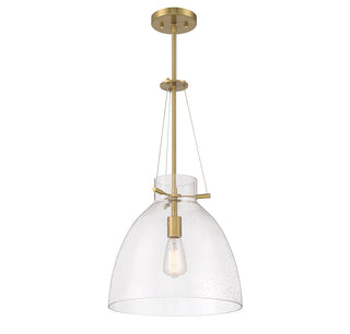 Foster 1-Light Pendant in Warm Brass