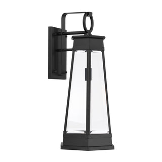 Payne 1-Light Outdoor Wall Lantern in Matte Black