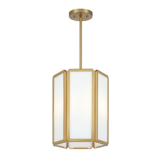 Leeds 3-Light Pendant in Warm Brass
